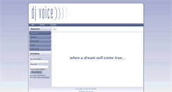 Desktop Screenshot of dj-voice.ch