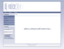 Tablet Screenshot of dj-voice.ch